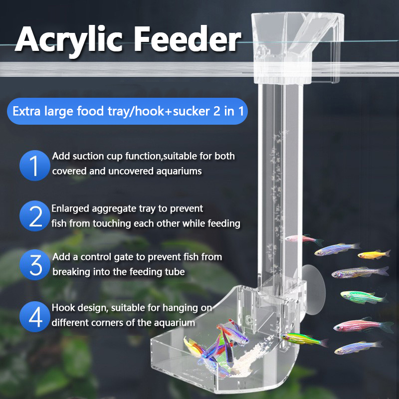 Aquarium Fertilizer - Aquarium Acrylic Feeding Tube Anti-Stuck Fish