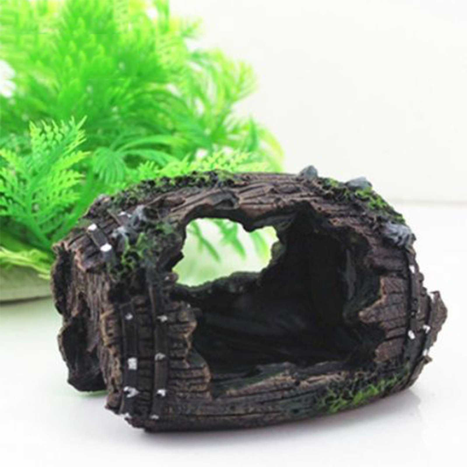 Aquarium Plant Substrate - Aquarium Ornament Hollow Hole Log Tree