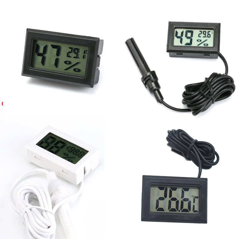 Aquarium Plant Holder - Mini Digital Humidity Meter Thermometer Hygrometer
