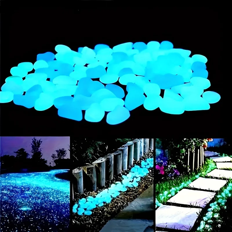 Plant Aquarium Pot - 100/500pcs Glow In The Dark Pebbles,
