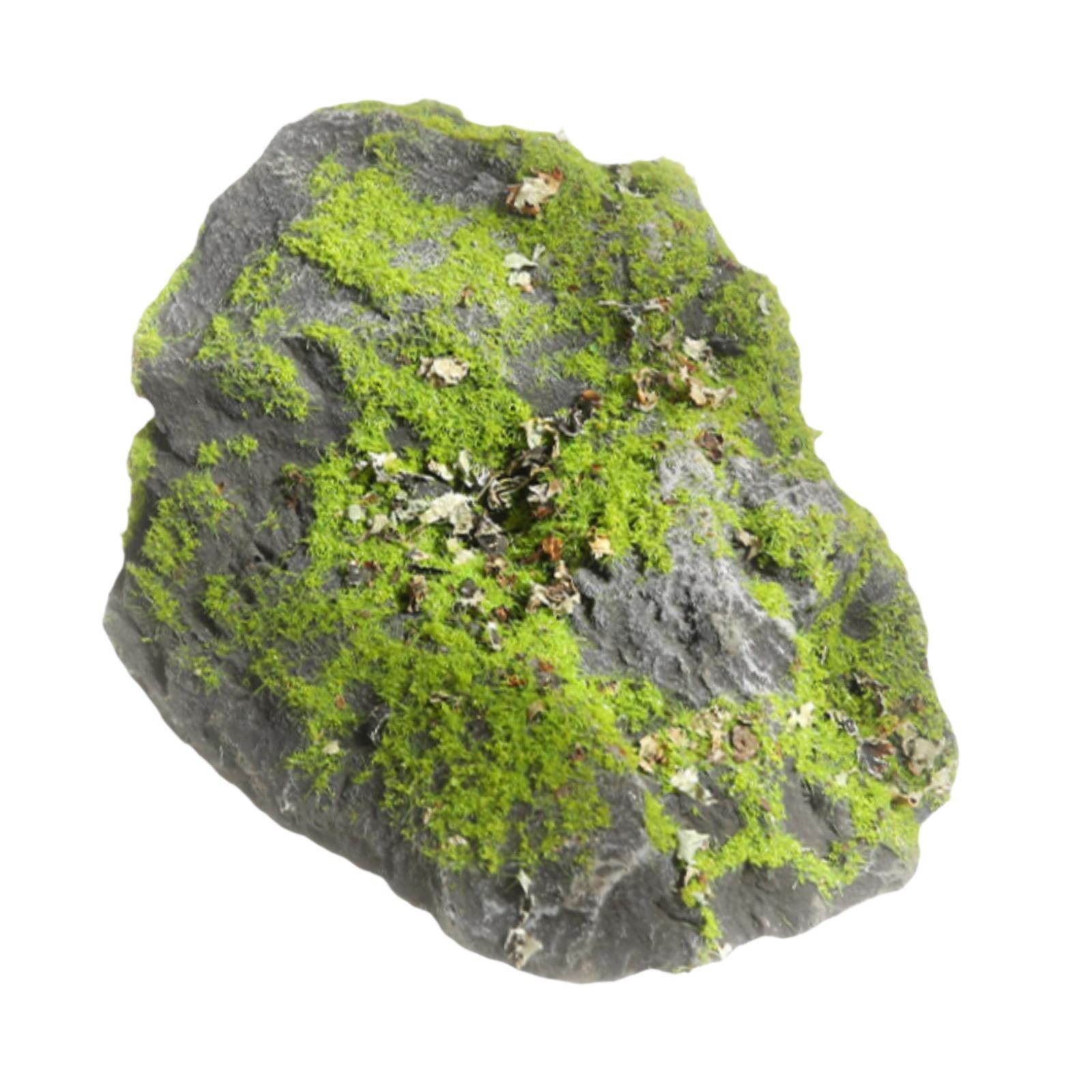 Fake Moss Stone Realistic Gree - Plant Aquarium Pot 评论和价格