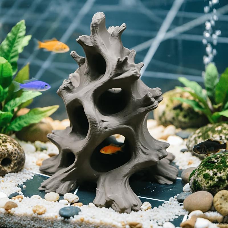 Hidden Multi-Hole Driftwood Aq - Aquarium Driftwood 评论和价格