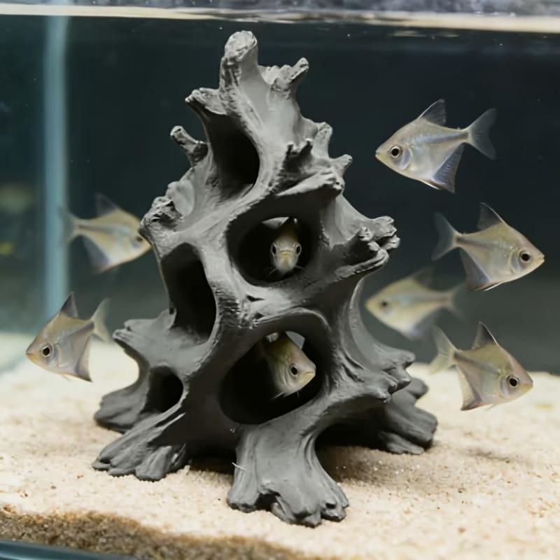 Hidden Multi-Hole Driftwood Aq - Aquarium Driftwood 评论和价格