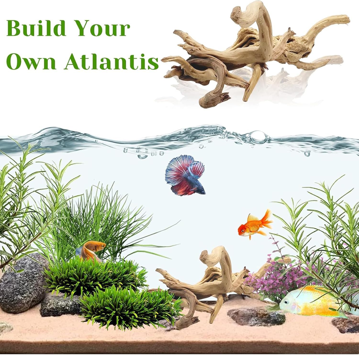1PC  20-25CM Natural Driftwood - Aquarium Driftwood 评论和价格