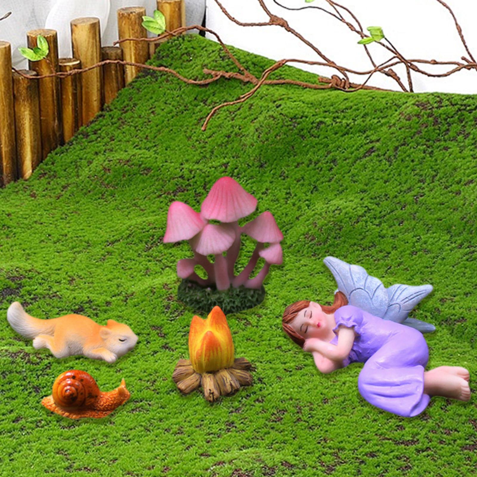 5 Pieces Miniature Figurines S - Plant Aquarium Pot 评论和价格