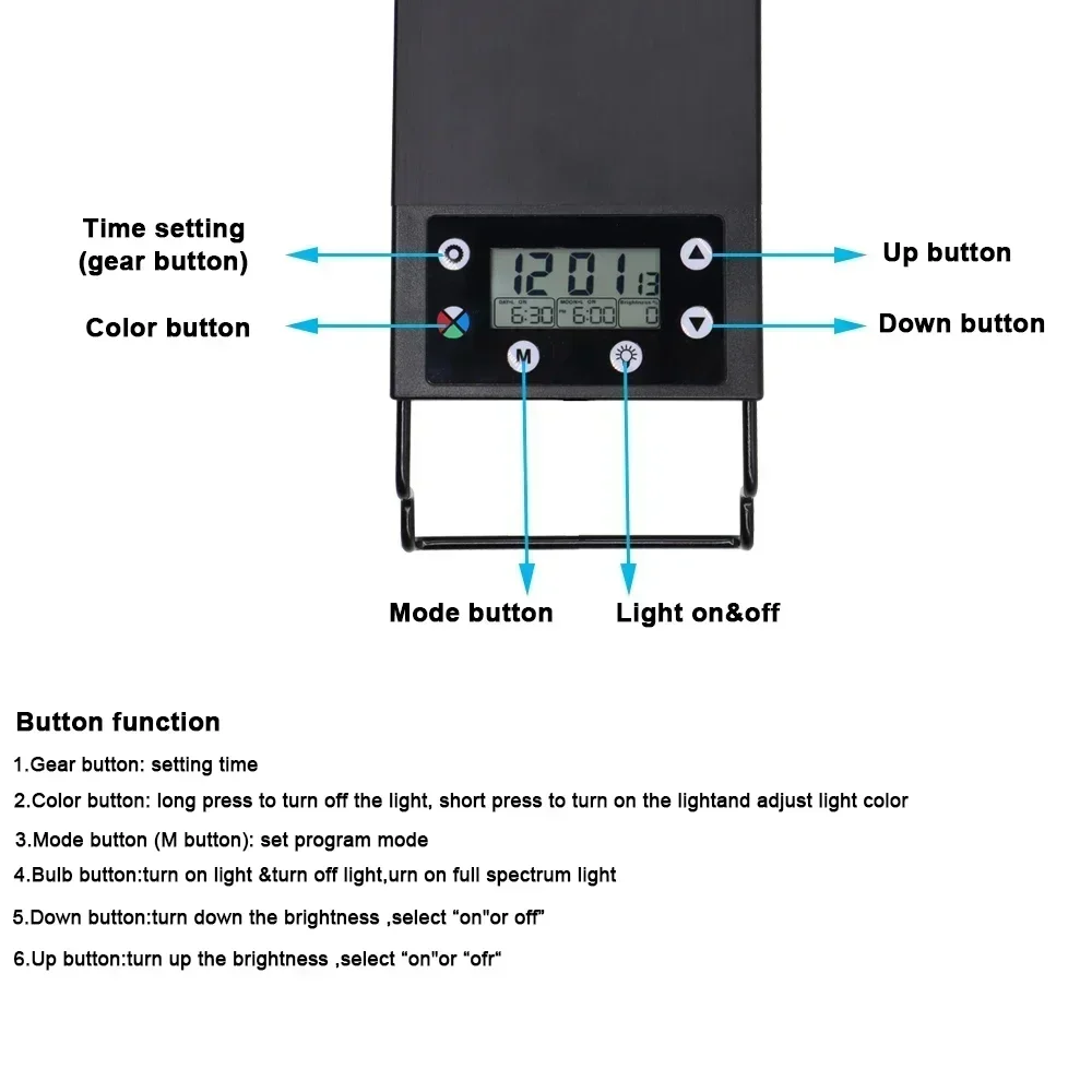 IP68 Waterproof Aquarium LED L - Aquarium Plant Light 评论和价格