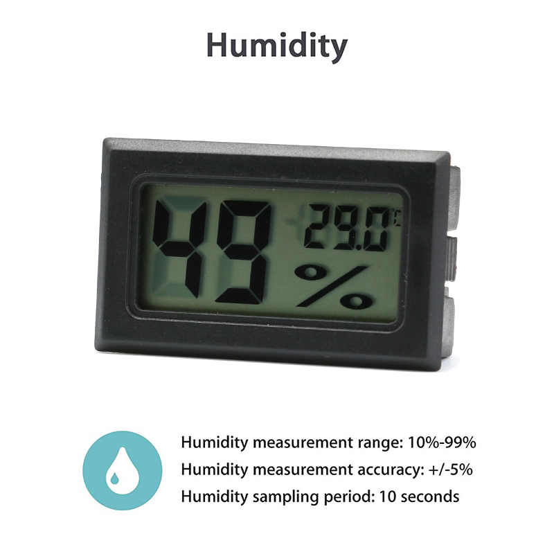 Mini Digital Humidity Meter Th - Aquarium Plant Holder 评论和价格