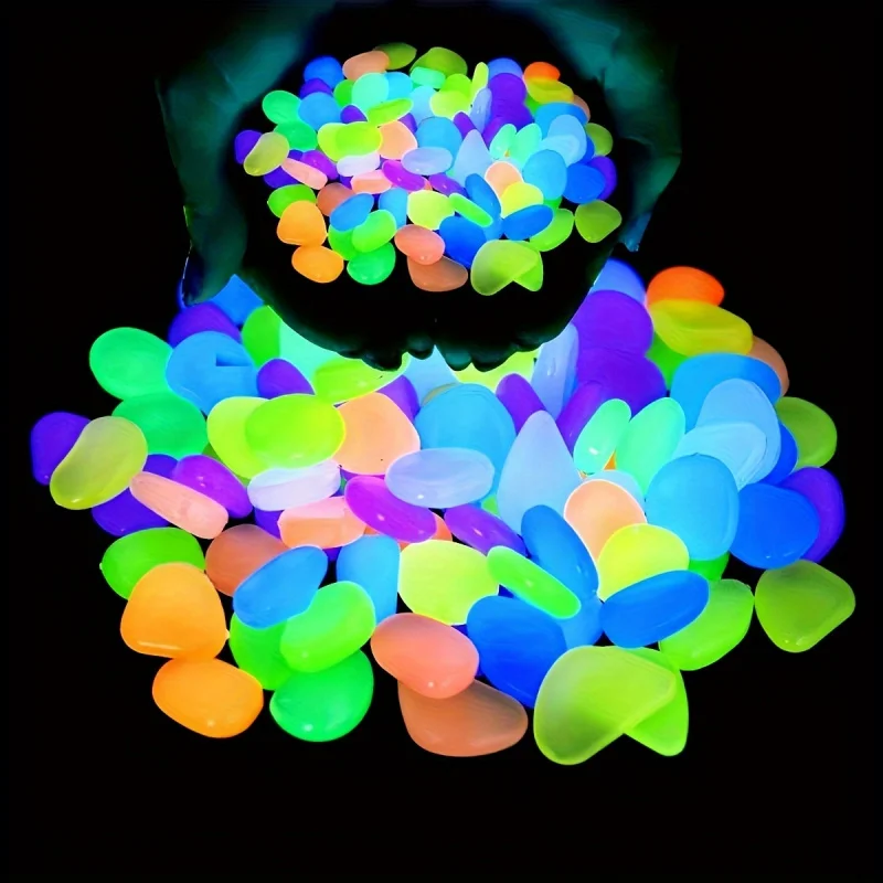100/500pcs Glow In The Dark Pe - Plant Aquarium Pot 评论和价格