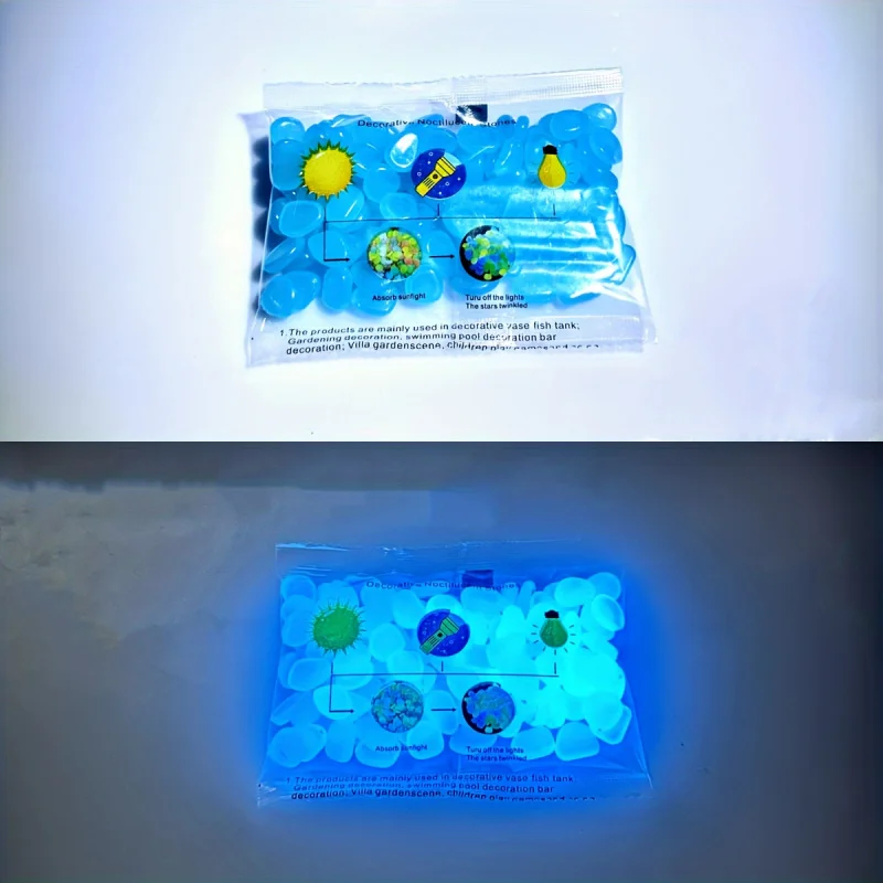 100/500pcs Glow In The Dark Pe - Plant Aquarium Pot 评论和价格