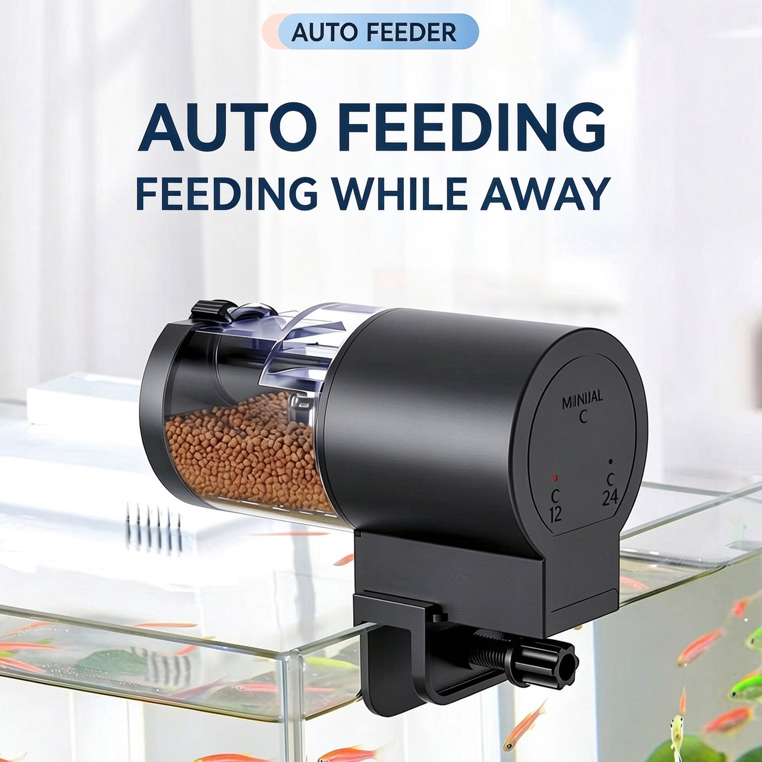 Automatic Fish Feeder 100ML Ca - Aquarium Fertilizer 评论和价格