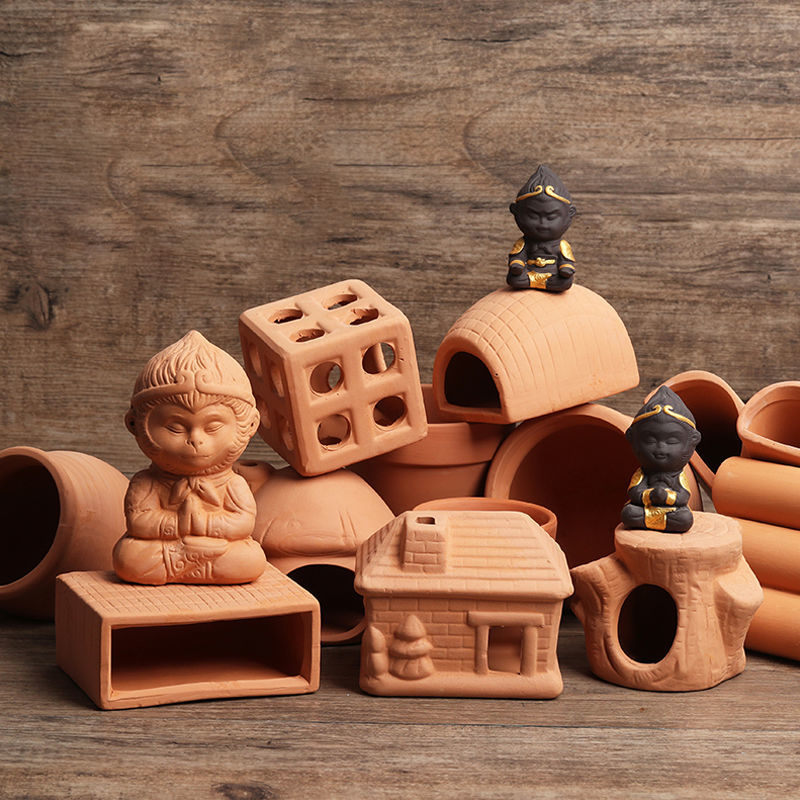 Aquarium Mini Ceramic Tank Fis - Aquarium Plant Holder 评论和价格