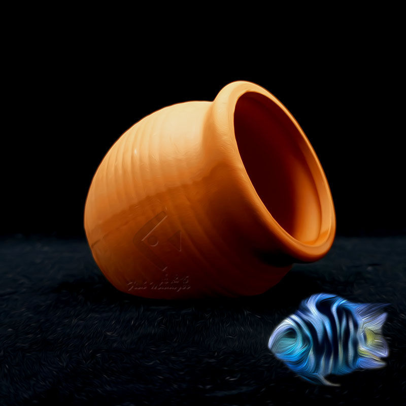Aquarium Mini Ceramic Tank Fis - Aquarium Plant Holder 评论和价格