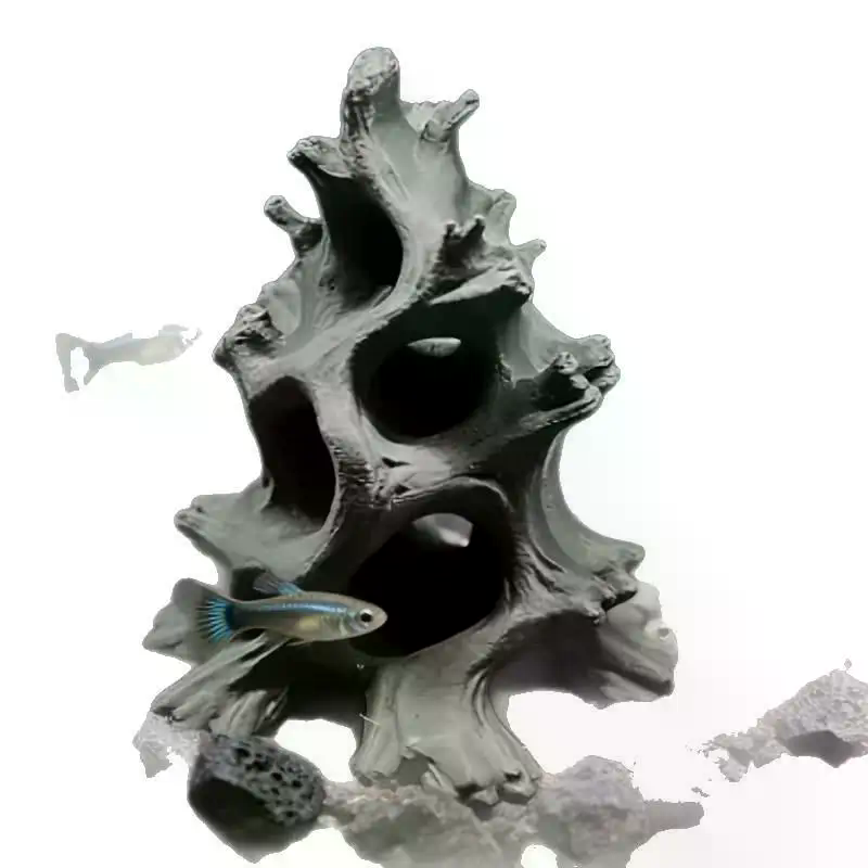 Handcrafted Multi-Hole Driftwo - Aquarium Driftwood 评论和价格