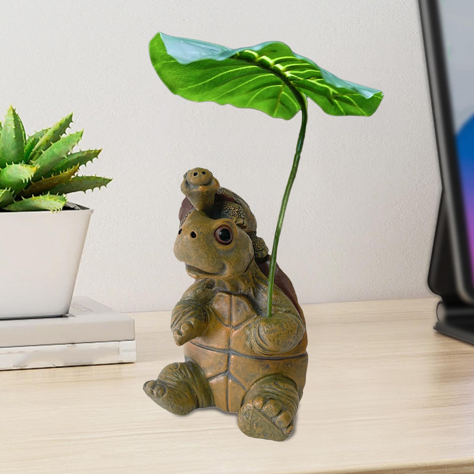 Turtle Figurine Fish Tank Deco - Plant Aquarium Pot 评论和价格
